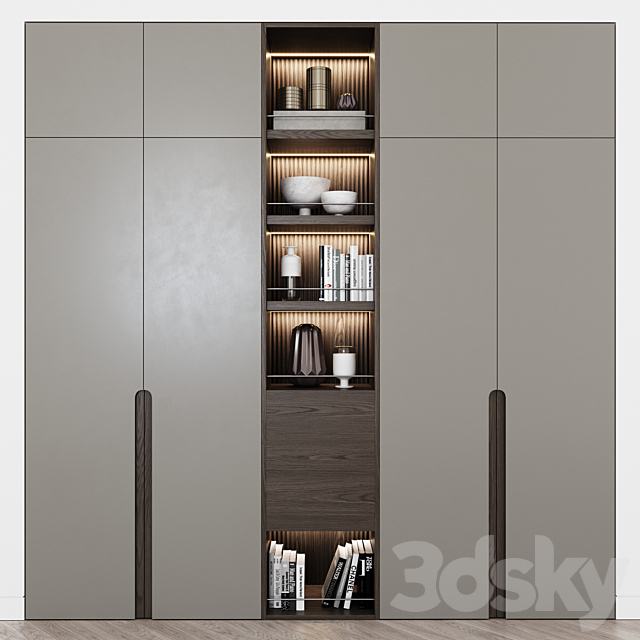 Contemporary wardrobes 05 3DSMax File - thumbnail 1