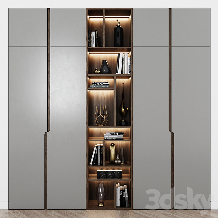 Contemporary wardrobes 12 3DS Max - thumbnail 1