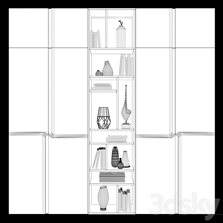 Contemporary wardrobes 12 3DS Max - thumbnail 2