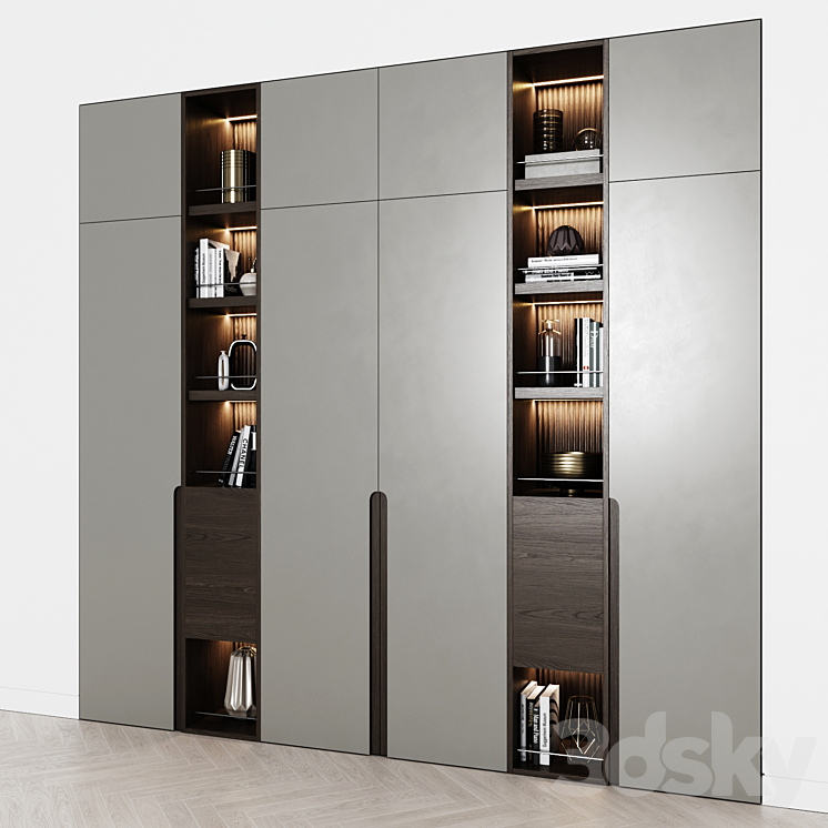 Contemporary wardrobes 32 3DS Max - thumbnail 2