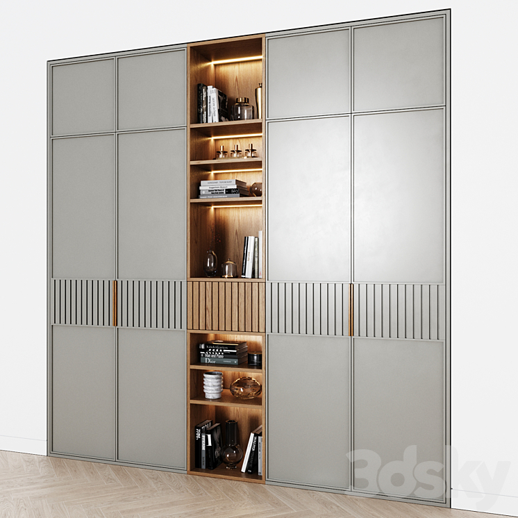 Contemporary Wardrobes 36 3DS Max Model - thumbnail 2