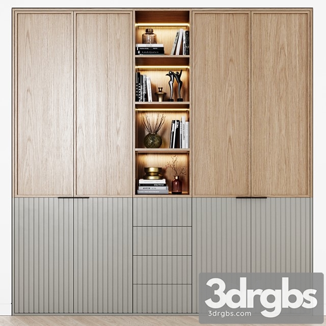 Contemporary wardrobes 37 3dsmax Download - thumbnail 1