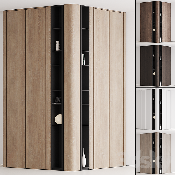 Corner cabinet 008 3DS Max Model - thumbnail 1