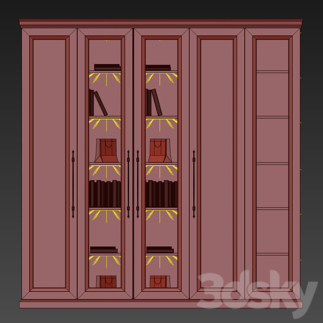 Cupboard 3DS Max Model - thumbnail 2