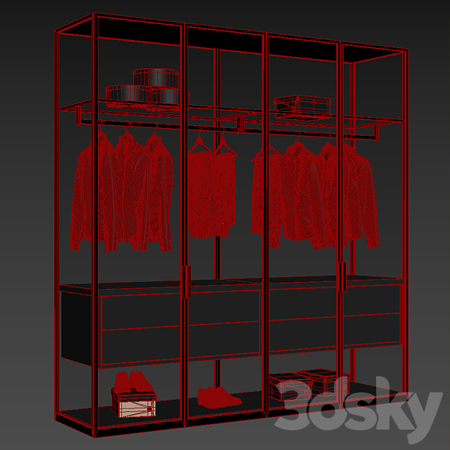 cupboard 7 3DS Max Model - thumbnail 3