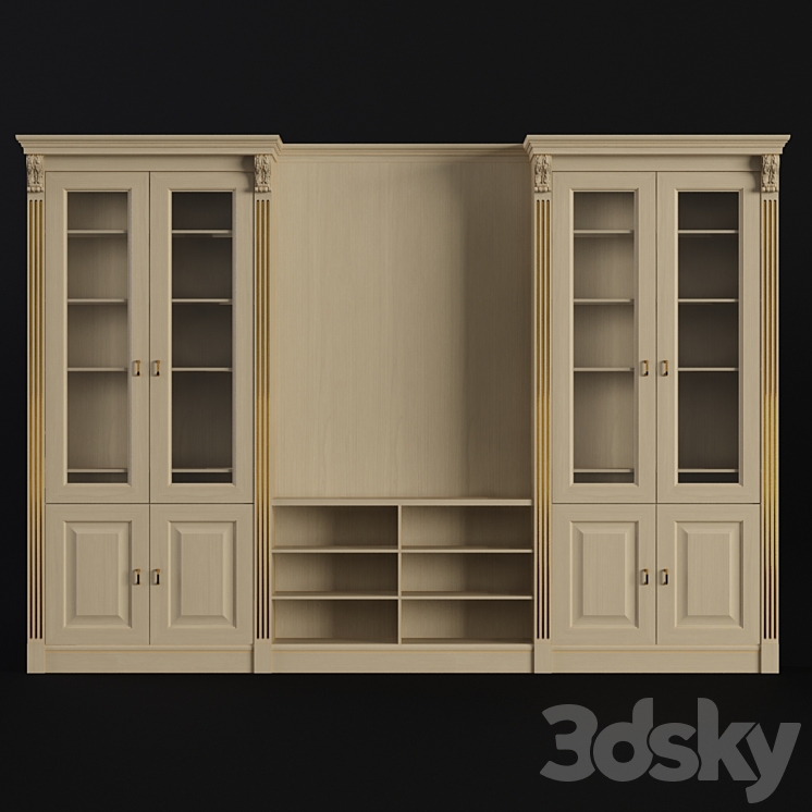 Cupboard. Library. Sameba 3DS Max - thumbnail 1