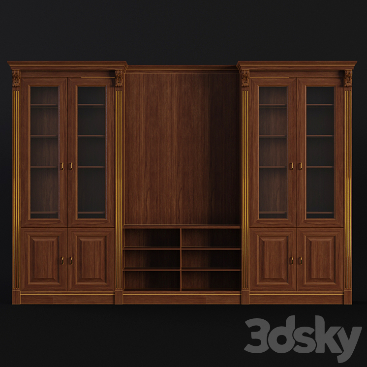 Cupboard. Library. Sameba 3DS Max - thumbnail 2