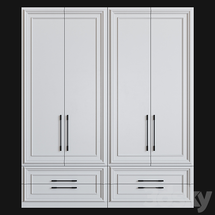 Cupboard MY 87 (Muzafarov Collections) 3DS Max Model - thumbnail 2