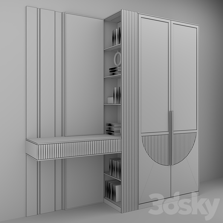 Cupboard set 9 3DS Max Model - thumbnail 2