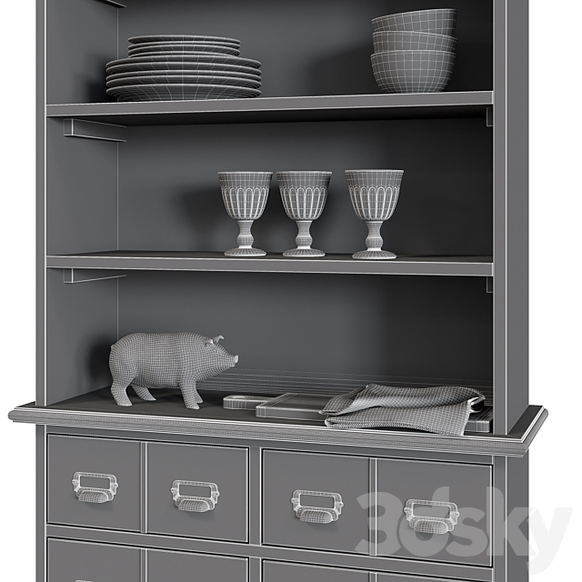 Dantin Sideboard 3ds Max - thumbnail 3