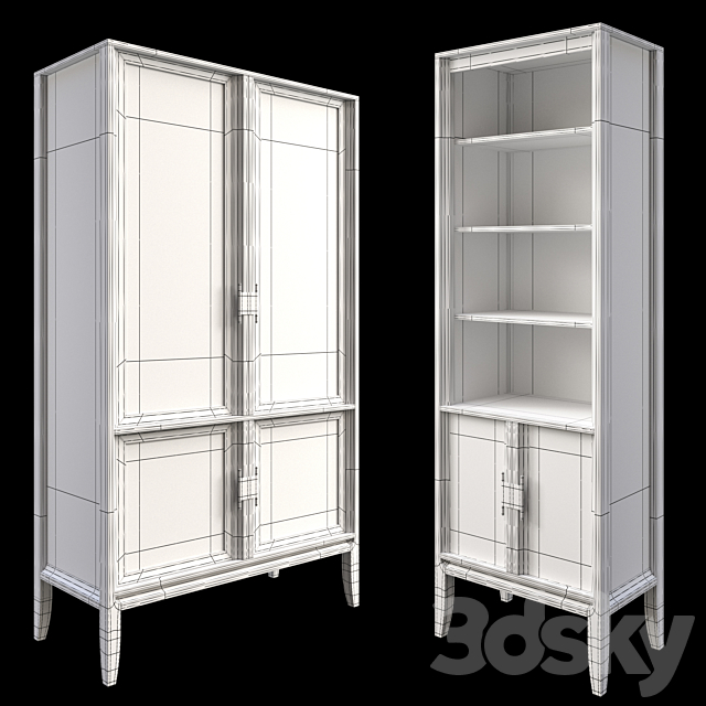 Dantone home city cabinet set 3ds Max - thumbnail 3