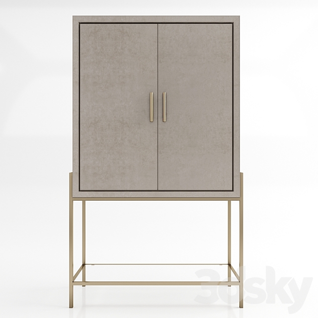 Darren Beige Cabinet 3ds Max - thumbnail 2