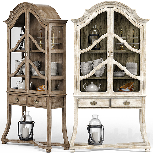 Dauphine Antique Cabinet 3ds Max - thumbnail 1