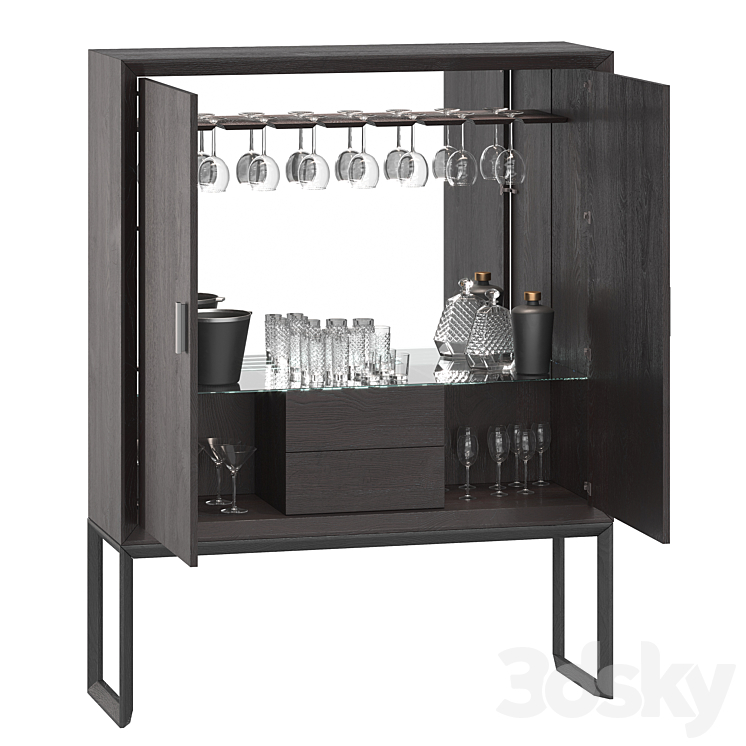 Diamond bar cabinet Tosconova 3DS Max - thumbnail 1