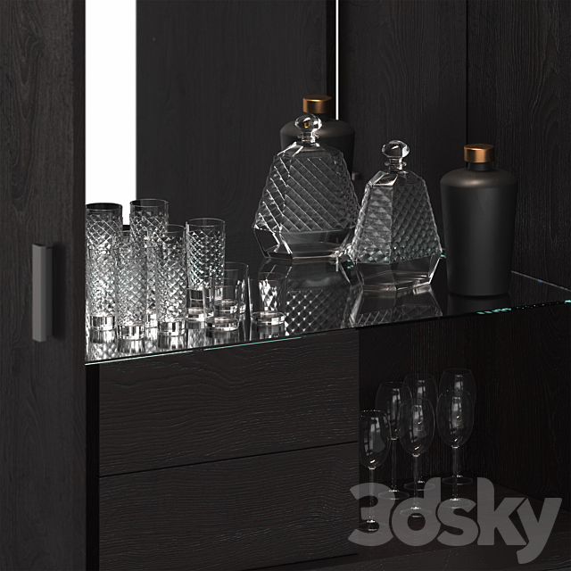 Diamond bar cabinet Tosconova 3DSMax File - thumbnail 2