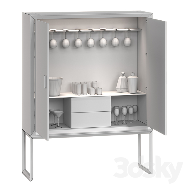 Diamond bar cabinet Tosconova 3DSMax File - thumbnail 3