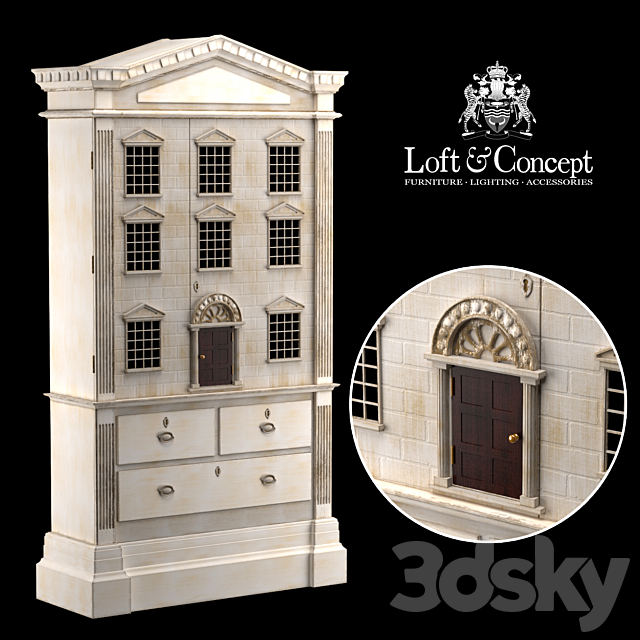 DOLLS HOUSE CABINET 3DSMax File - thumbnail 1