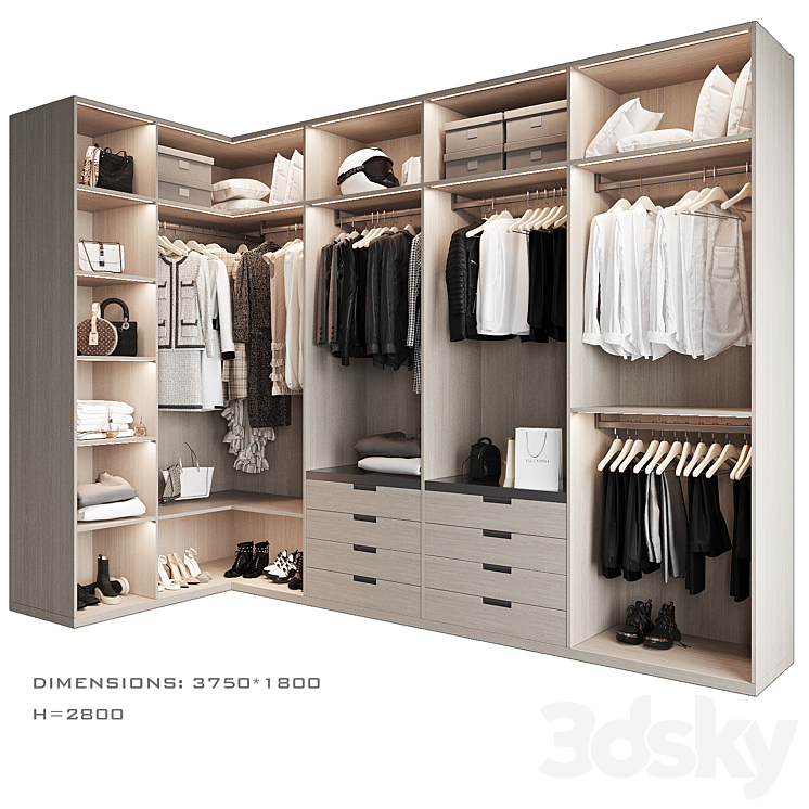 Dressing room 8 3DS Max Model - thumbnail 1