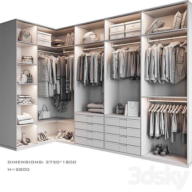 Dressing room 8 3DS Max Model - thumbnail 2