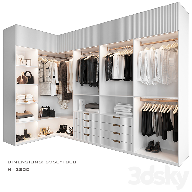 Dressing room 9 3DS Max Model - thumbnail 1