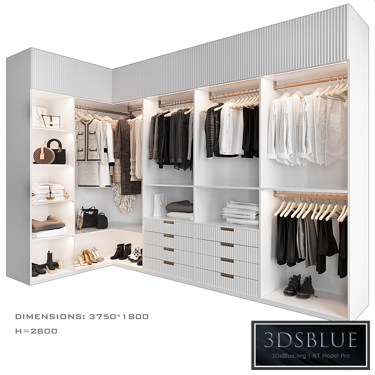 Dressing room 9 3DS Max - thumbnail 3