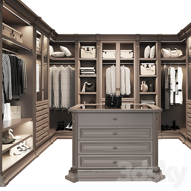 Dressing room Benedetti luxury 3. 3ds Max - thumbnail 2