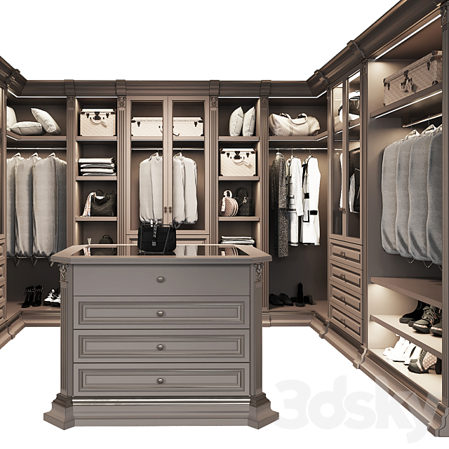 Dressing room Benedetti luxury 3. 3ds Max - thumbnail 3