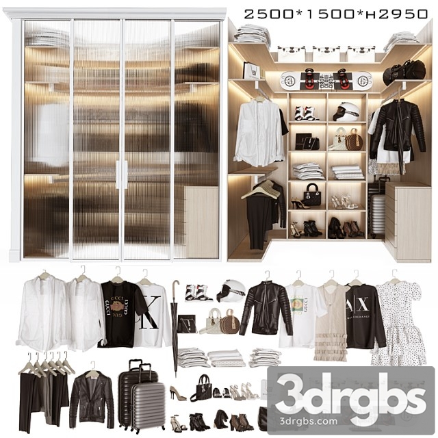 Dressing Rooms Block 6 3dsmax Download - thumbnail 1