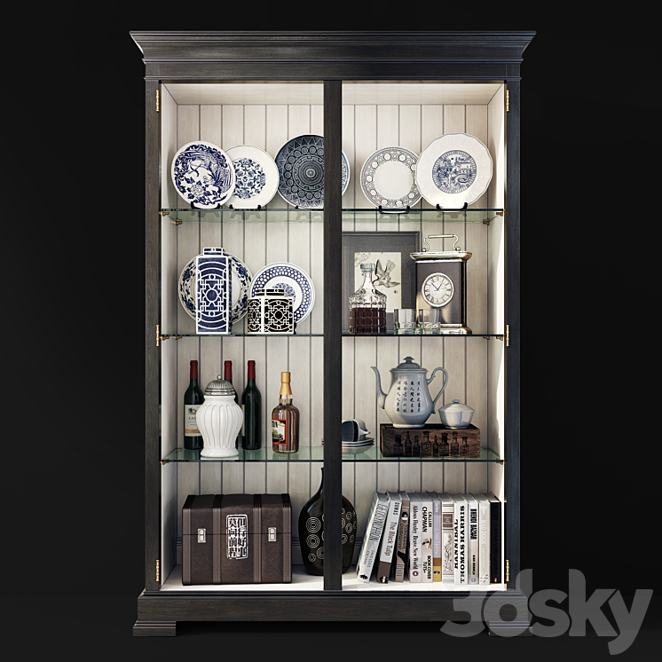 Eclipse wardrobe \/ showcase. Display Cabinet \/ showcase bu Birkhouse 3DS Max Model - thumbnail 2