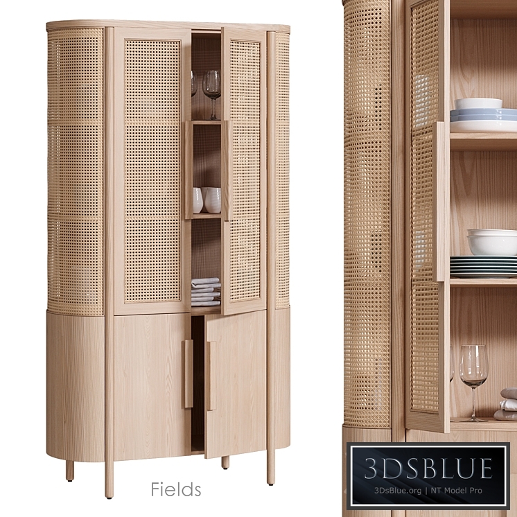 Fields Storage cabinet by Crate&Barrel 3DS Max - thumbnail 3