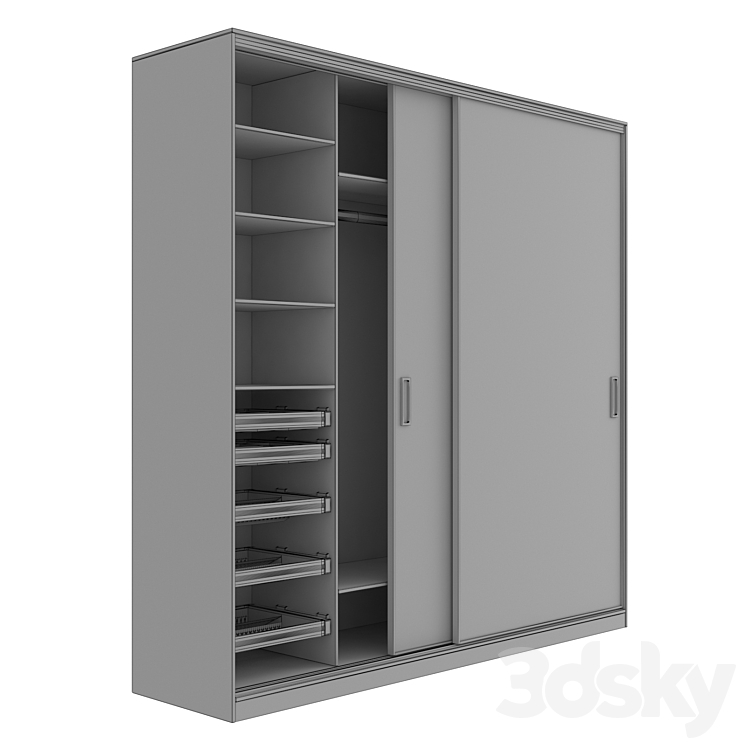 Filling for cabinets and wardrobes Sibo Elite Platinum 3DS Max - thumbnail 2