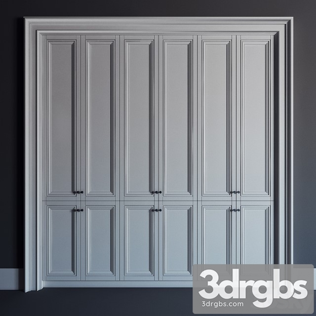 Fitted Wardrobe 2 3dsmax Download - thumbnail 1