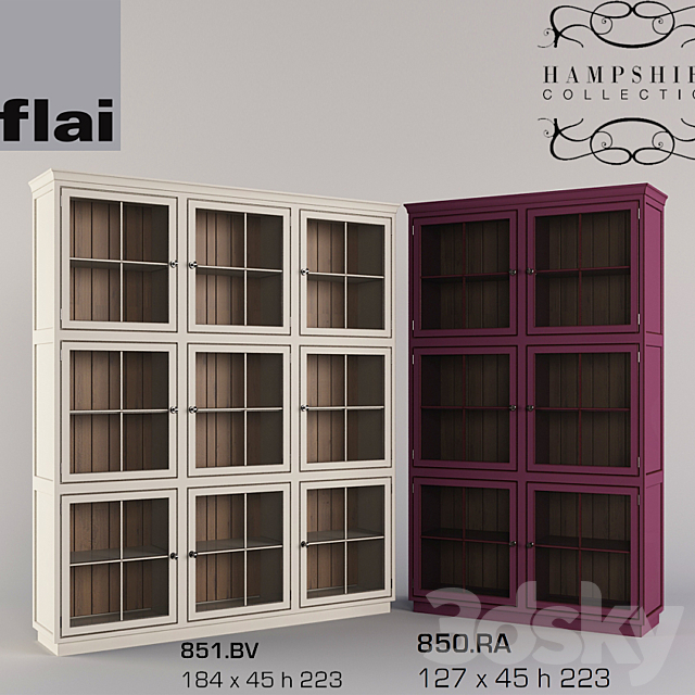 Flai bookcases 3DSMax File - thumbnail 1