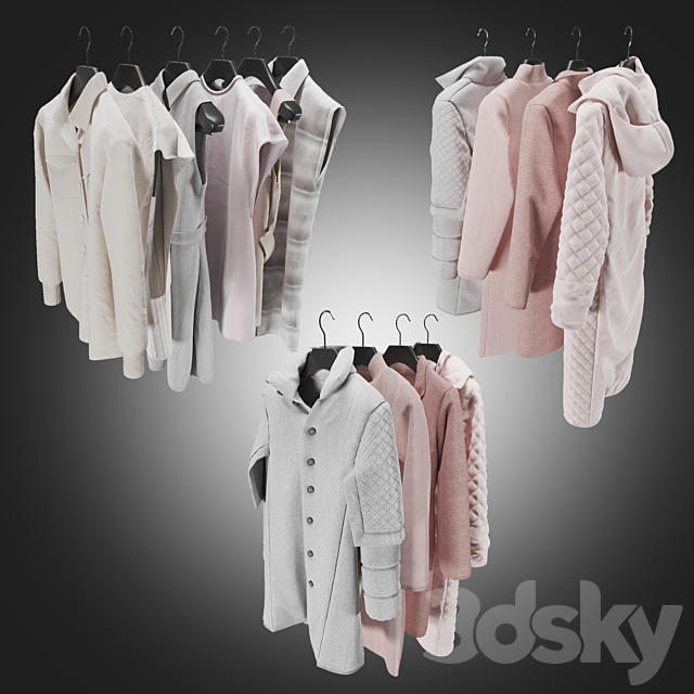 Flou wardrobe 3DS Max Model - thumbnail 3