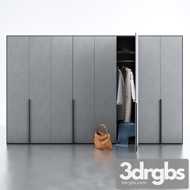 Flou wardrobe 3dsmax Download - thumbnail 1