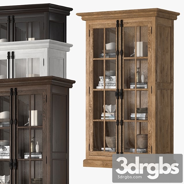 French casement double-door cabinet 3dsmax Download - thumbnail 1