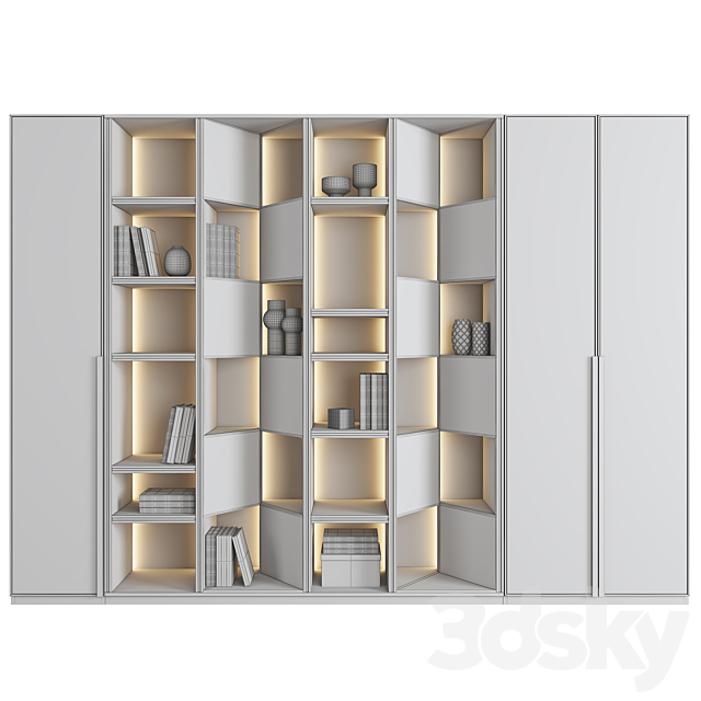 Furniture composition 104 3DS Max Model - thumbnail 3