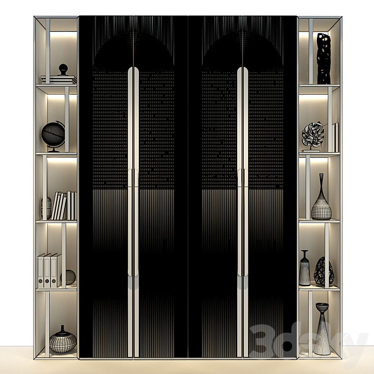 Furniture composition 163 3DS Max Model - thumbnail 2