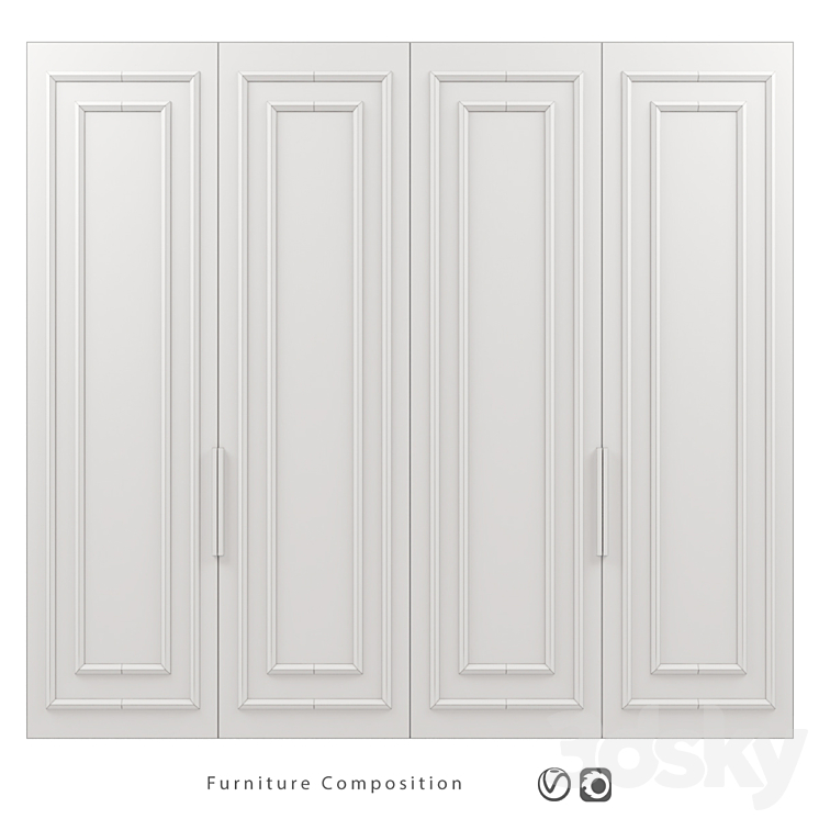 Furniture composition | 231 3DS Max Model - thumbnail 2