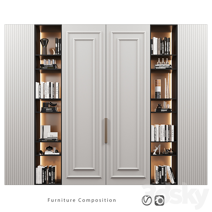 Furniture composition | 241 3DS Max Model - thumbnail 1