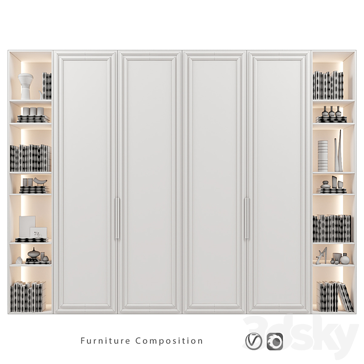 Furniture composition | 369 3DS Max - thumbnail 2