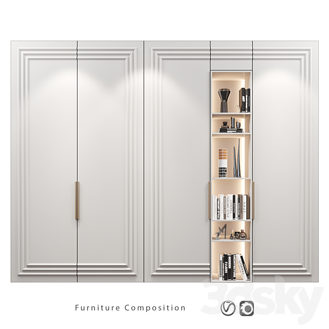 Furniture composition | 382 3ds Max - thumbnail 1