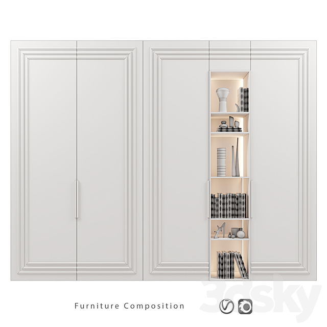 Furniture composition | 382 3ds Max - thumbnail 2