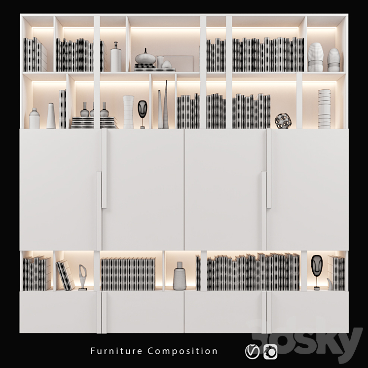 Furniture Composition | 44 3DS Max - thumbnail 2