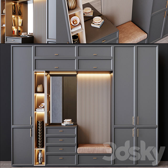 Furniture composition 5 3DSMax File - thumbnail 1