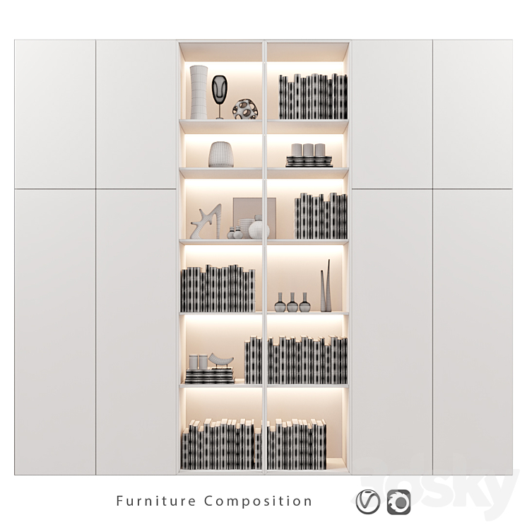 Furniture Composition | 79 3DS Max Model - thumbnail 2