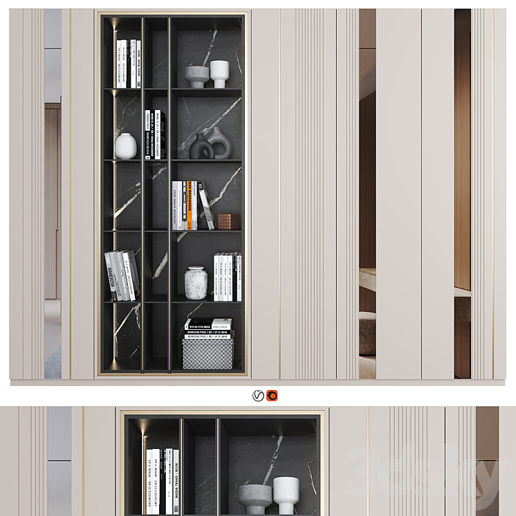 Furniture Composition 90 3DS Max Model - thumbnail 1