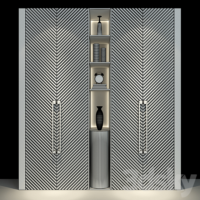 Furniture composition set 172 3DS Max Model - thumbnail 2