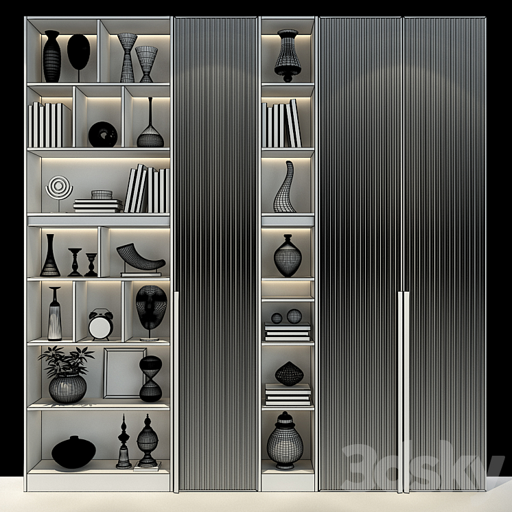 Furniture composition set K223 3DS Max - thumbnail 2