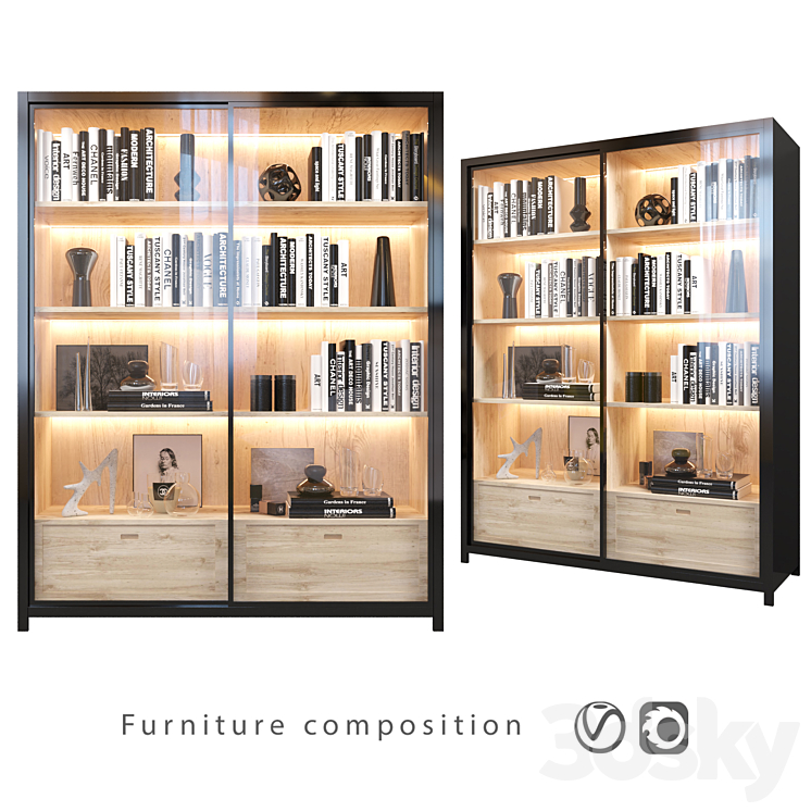 Furniture Composition | sixteen 3DS Max - thumbnail 1